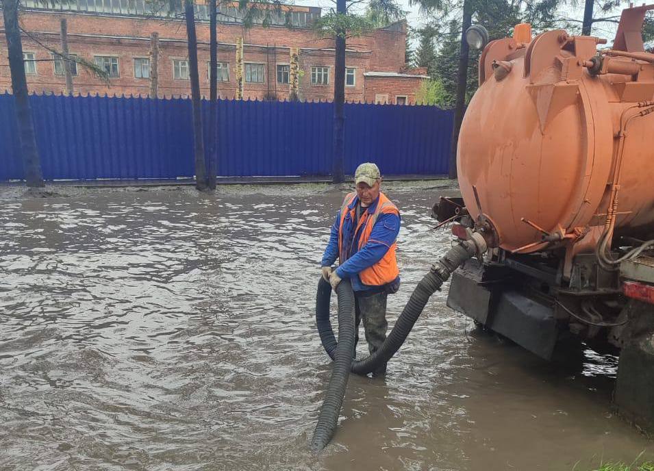 Ливень в омске вчера